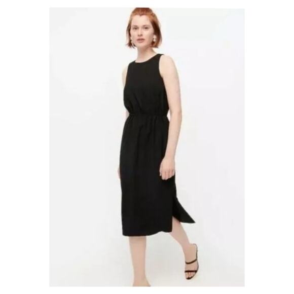 J. Crew Dresses & Skirts - J.Crew Button Back Slit Leg Midi Dress 6 Black